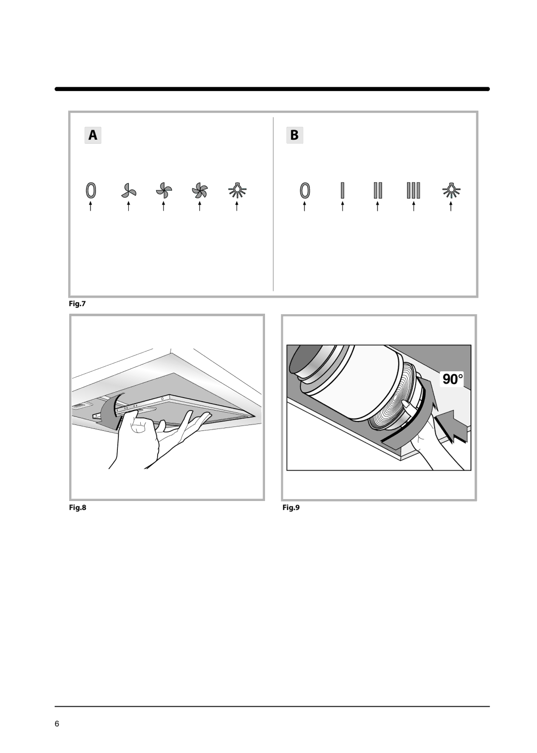 Hotpoint HTC 9, HS 9, HS 7, HTC 6, HS 6, HD 7, HD 6, HD 9 manual D E a 