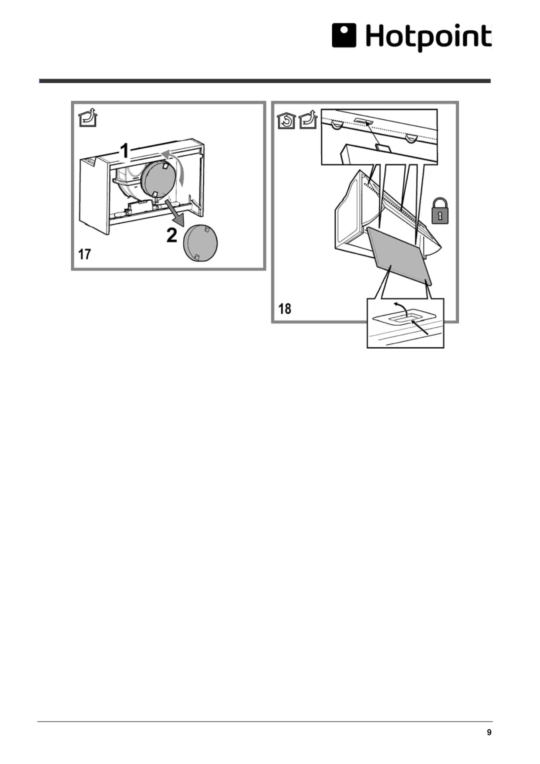 Hotpoint HTN41 manual 