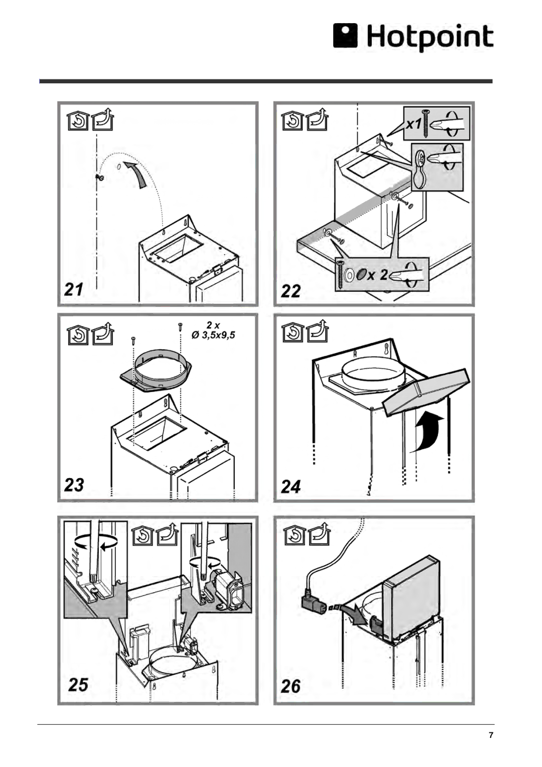 Hotpoint HXB9LSX manual 