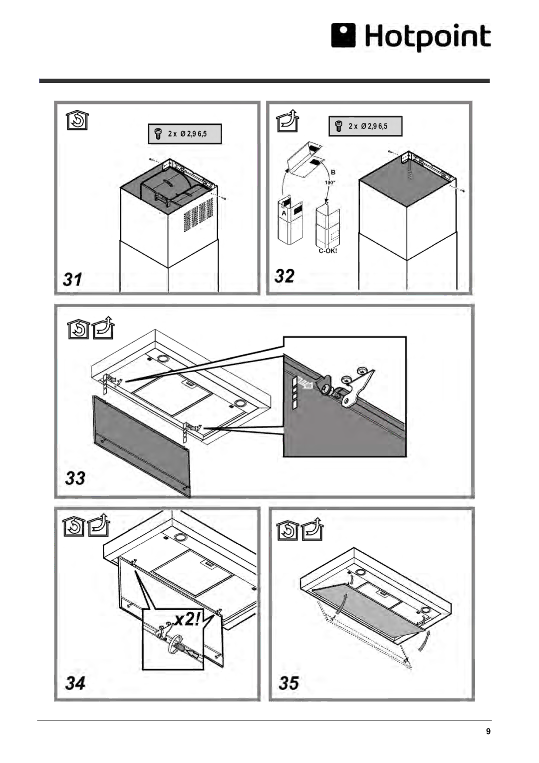 Hotpoint HXB9LSX manual 