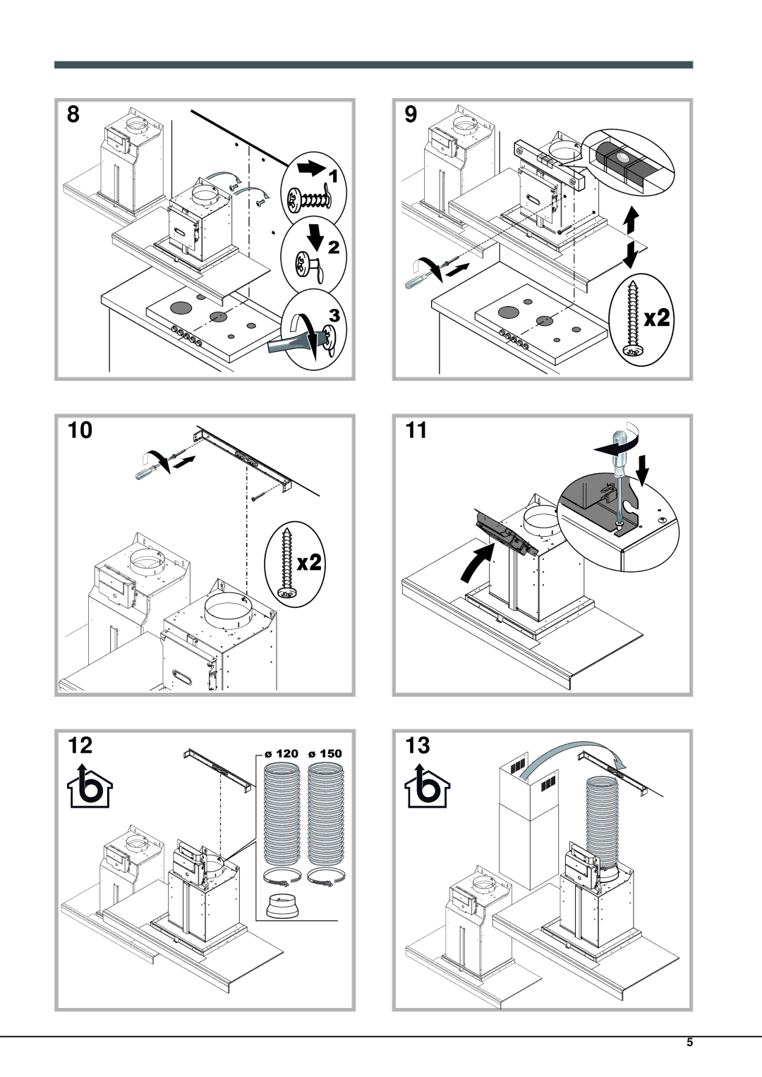 Hotpoint HXQB 9.8LTI manual 120 150 