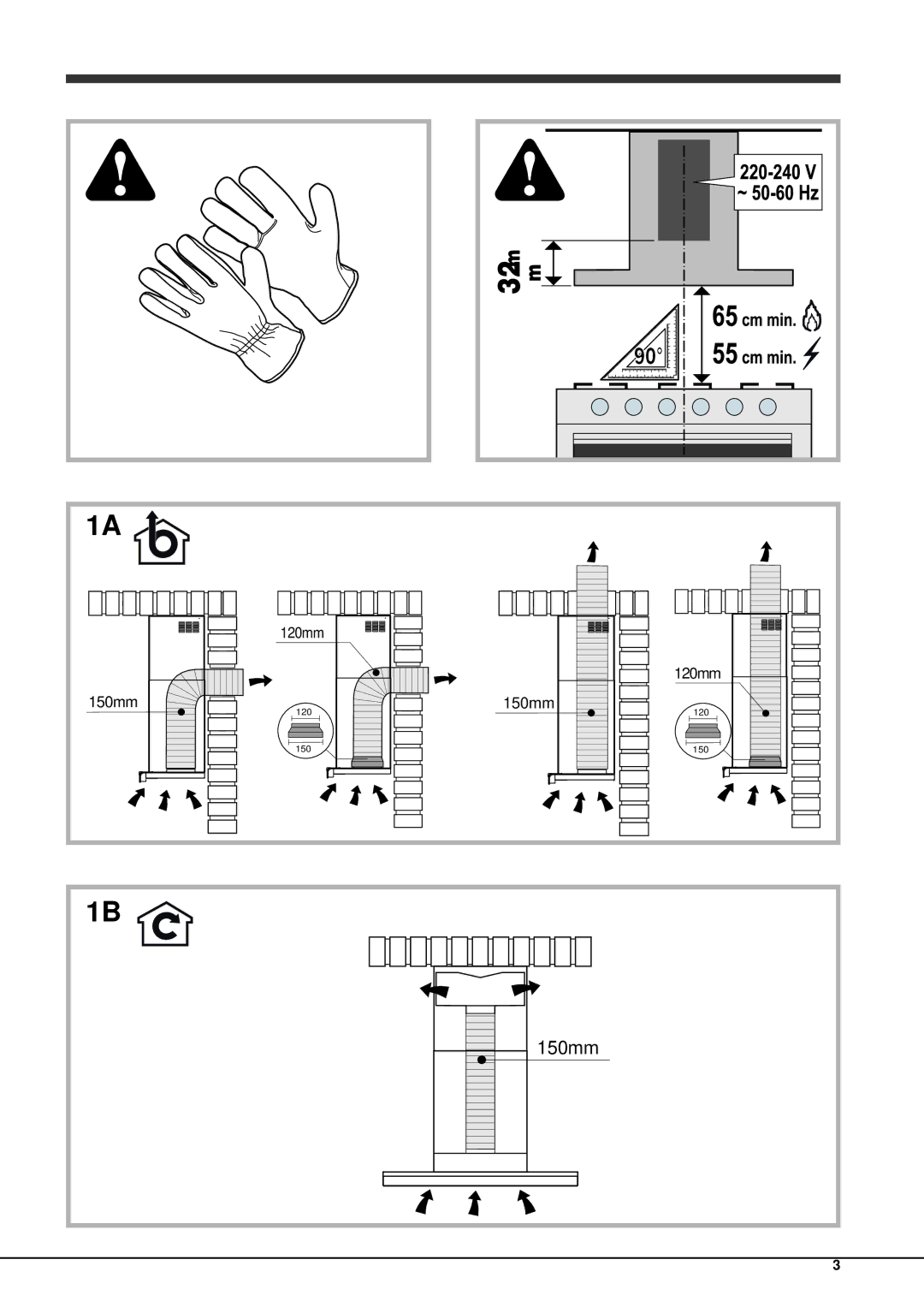 Hotpoint HXQB9.8LTI operating instructions Ø150mm 