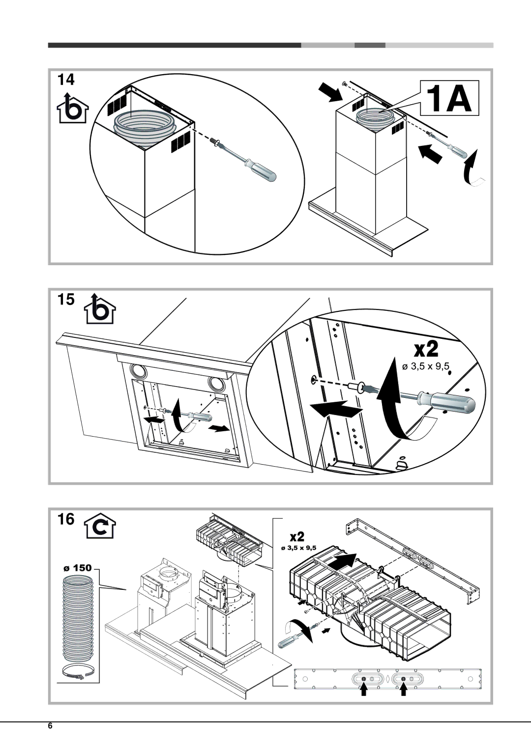 Hotpoint HXQB9.8LTI operating instructions 5 x 9,5 