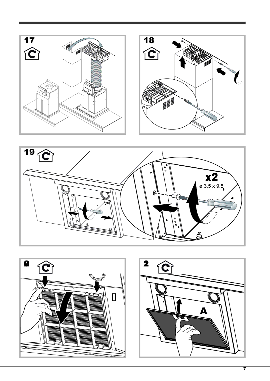 Hotpoint HXQB9.8LTI operating instructions 5 x 9,5 