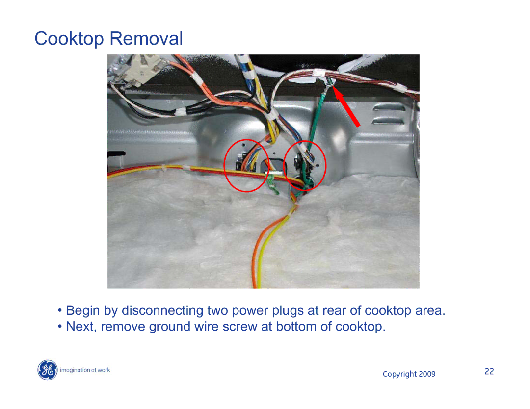 Hotpoint JB400SPSS, JB400DP1WW, JB400DP1BB manual Cooktop Removal 