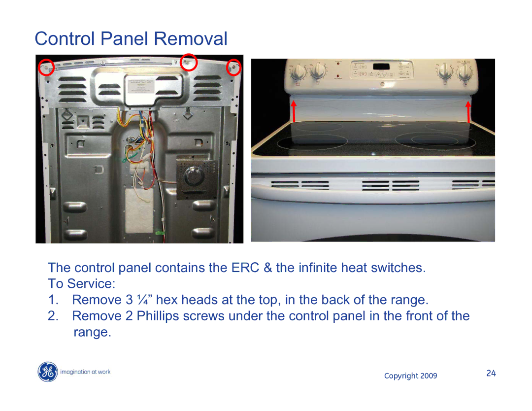 Hotpoint JB400DP1WW, JB400SPSS, JB400DP1BB manual Control Panel Removal 