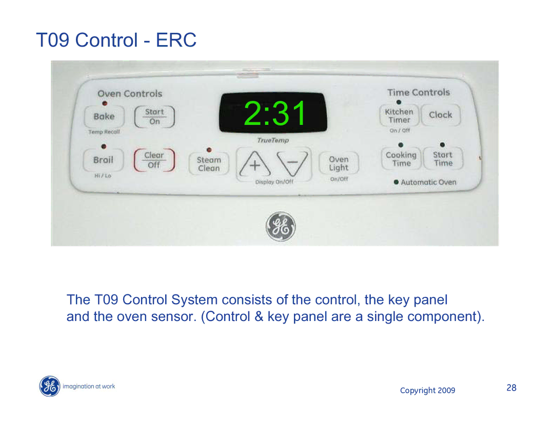 Hotpoint JB400SPSS, JB400DP1WW, JB400DP1BB manual 231, T09 Control ERC 