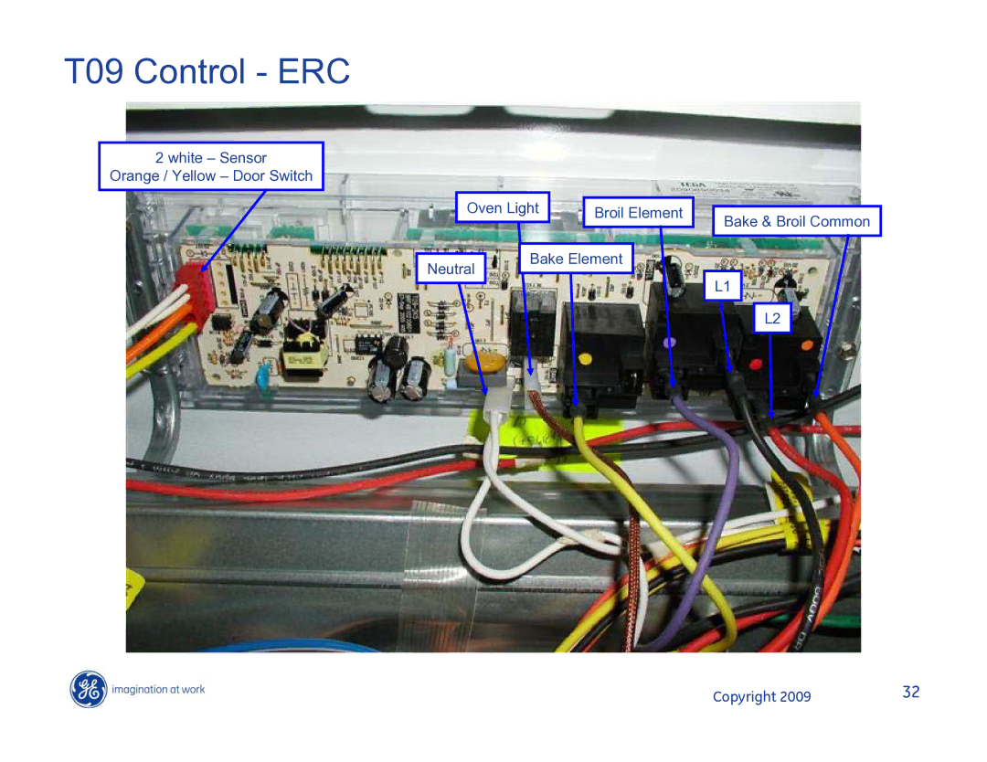 Hotpoint JB400DP1BB, JB400DP1WW, JB400SPSS manual T09 Control ERC 