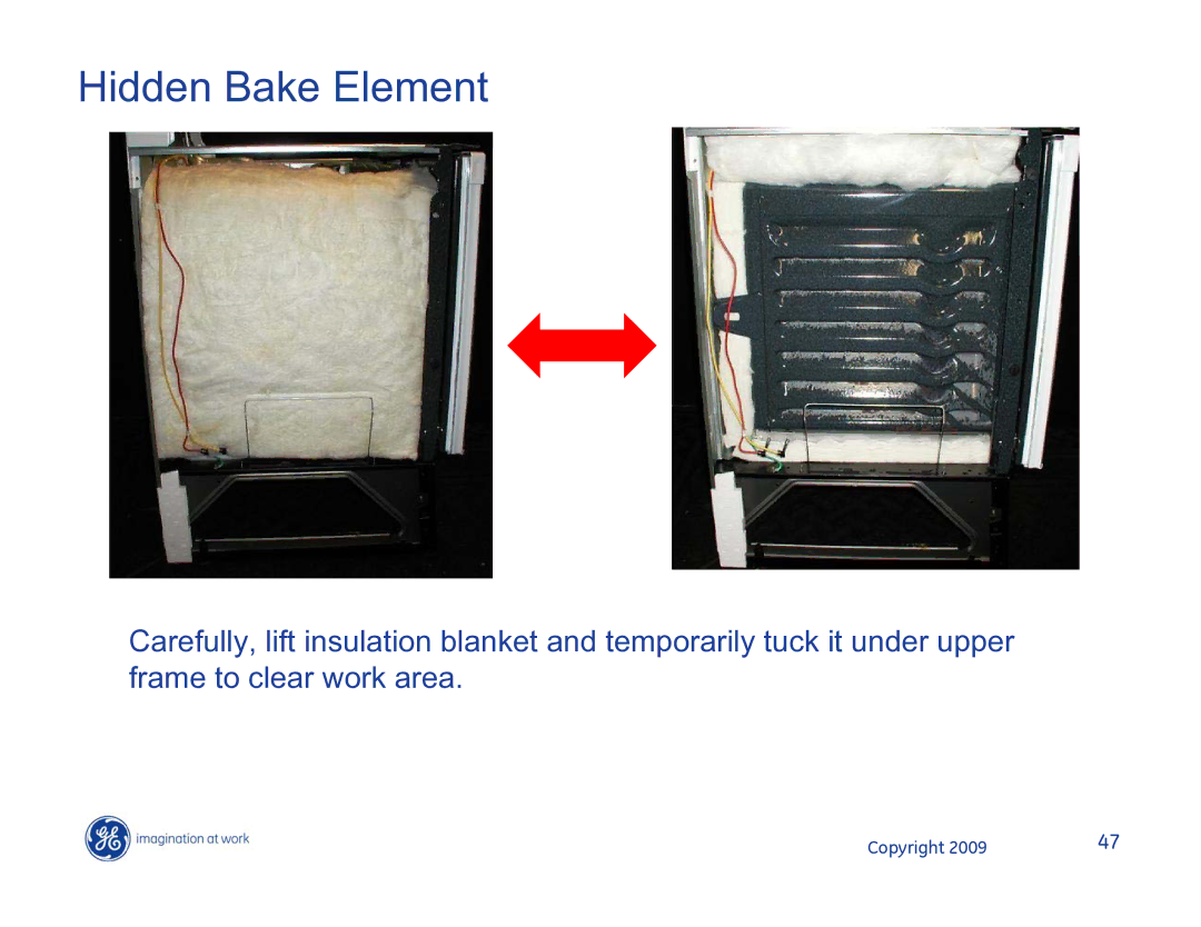 Hotpoint JB400DP1BB, JB400DP1WW, JB400SPSS manual Hidden Bake Element 