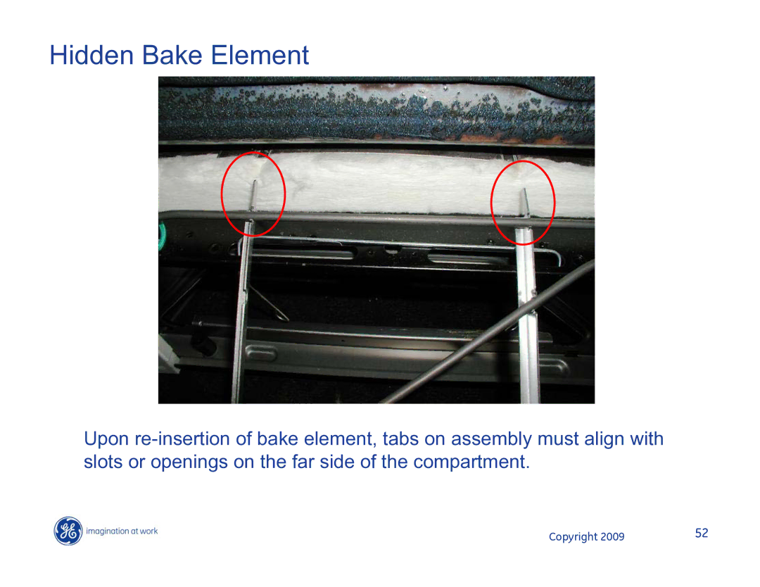 Hotpoint JB400SPSS, JB400DP1WW, JB400DP1BB manual Hidden Bake Element 