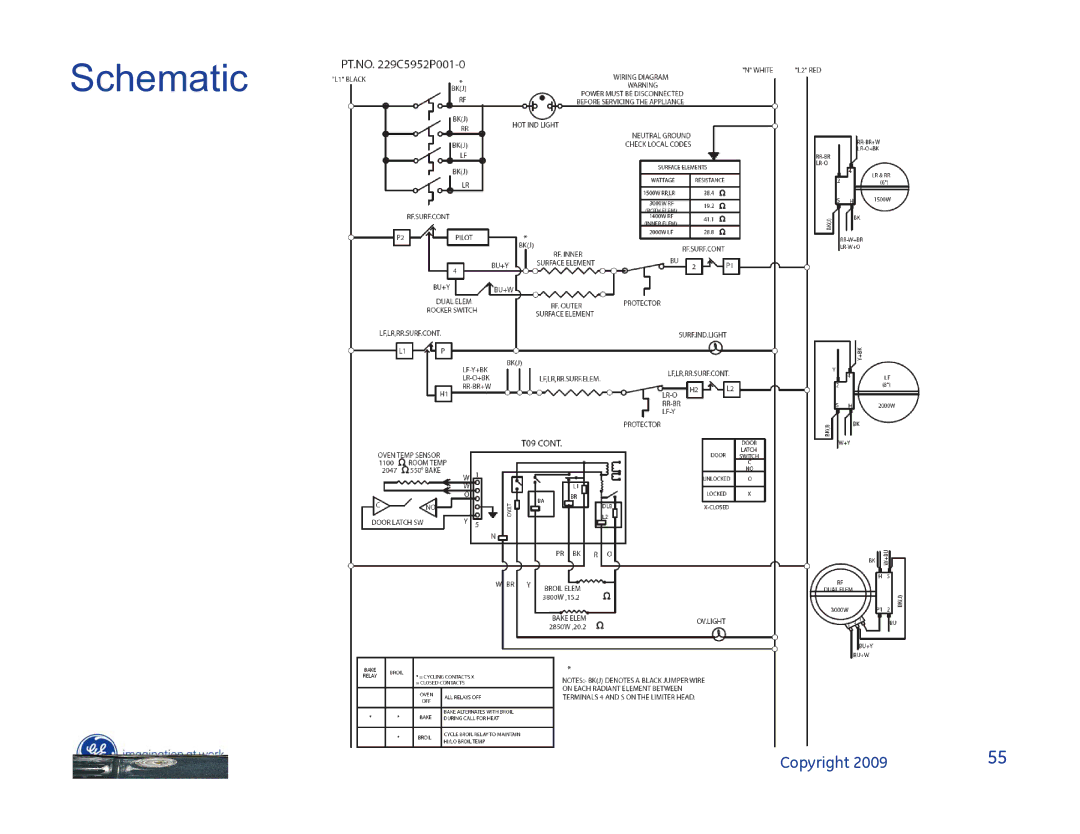 Hotpoint JB400SPSS, JB400DP1WW, JB400DP1BB manual Schematic 