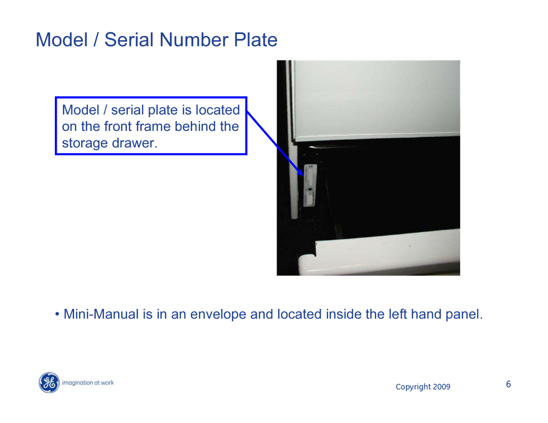 Hotpoint JB400DP1WW, JB400SPSS, JB400DP1BB manual Model / Serial Number Plate 