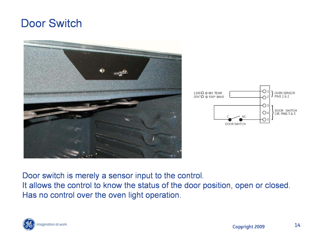 Hotpoint JB400DP1BB, JB400DP1WW, JB400SPSS manual Door Switch 