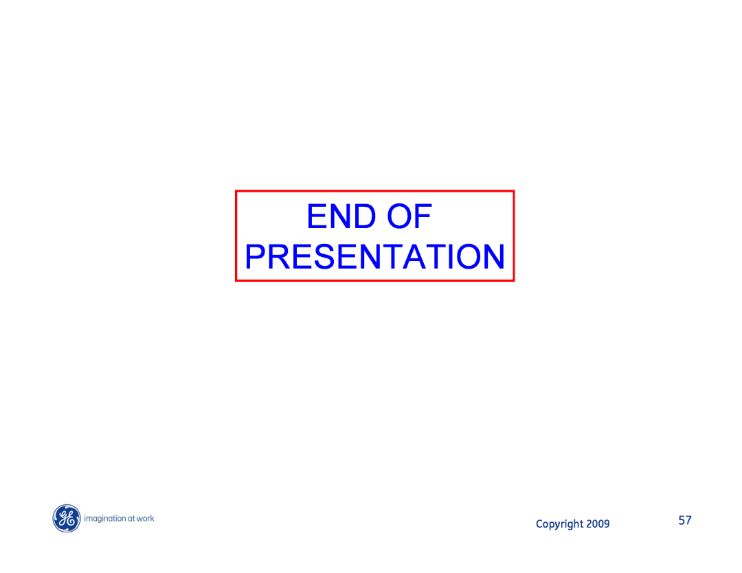 Hotpoint JB400DP1WW, JB400SPSS, JB400DP1BB manual End Of Presentation, Copyright 