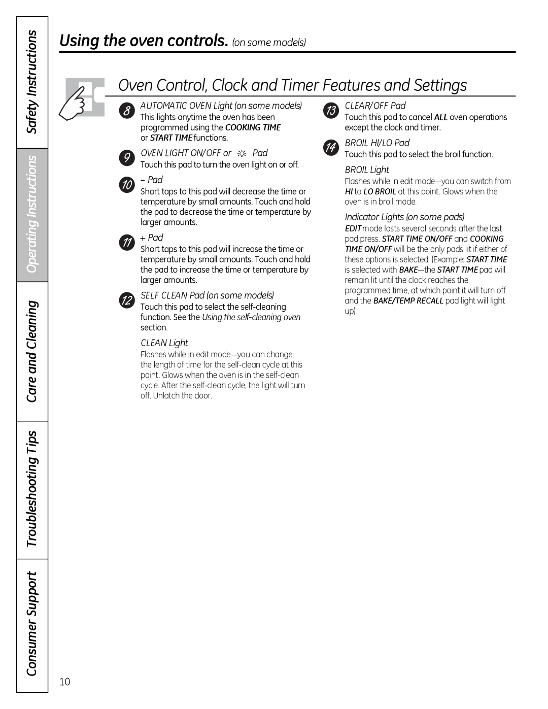 Hotpoint RB540, JBS56, JBS27, JBS07, JBP61 Cleaning Operating Instructions Safety, Consumer Support Troubleshooting Tips Care 