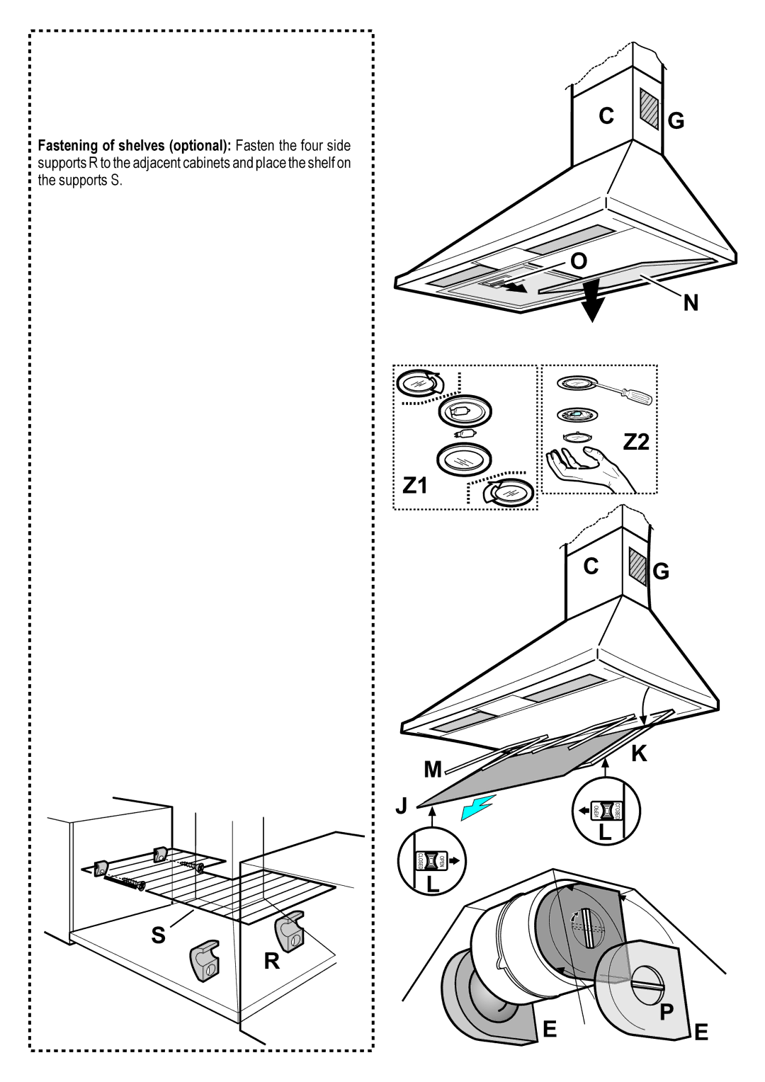 Hotpoint LI2JBA manual Open 