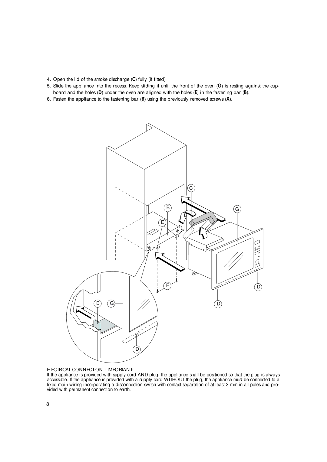 Hotpoint MWH221 manual Electrical Connection Important 