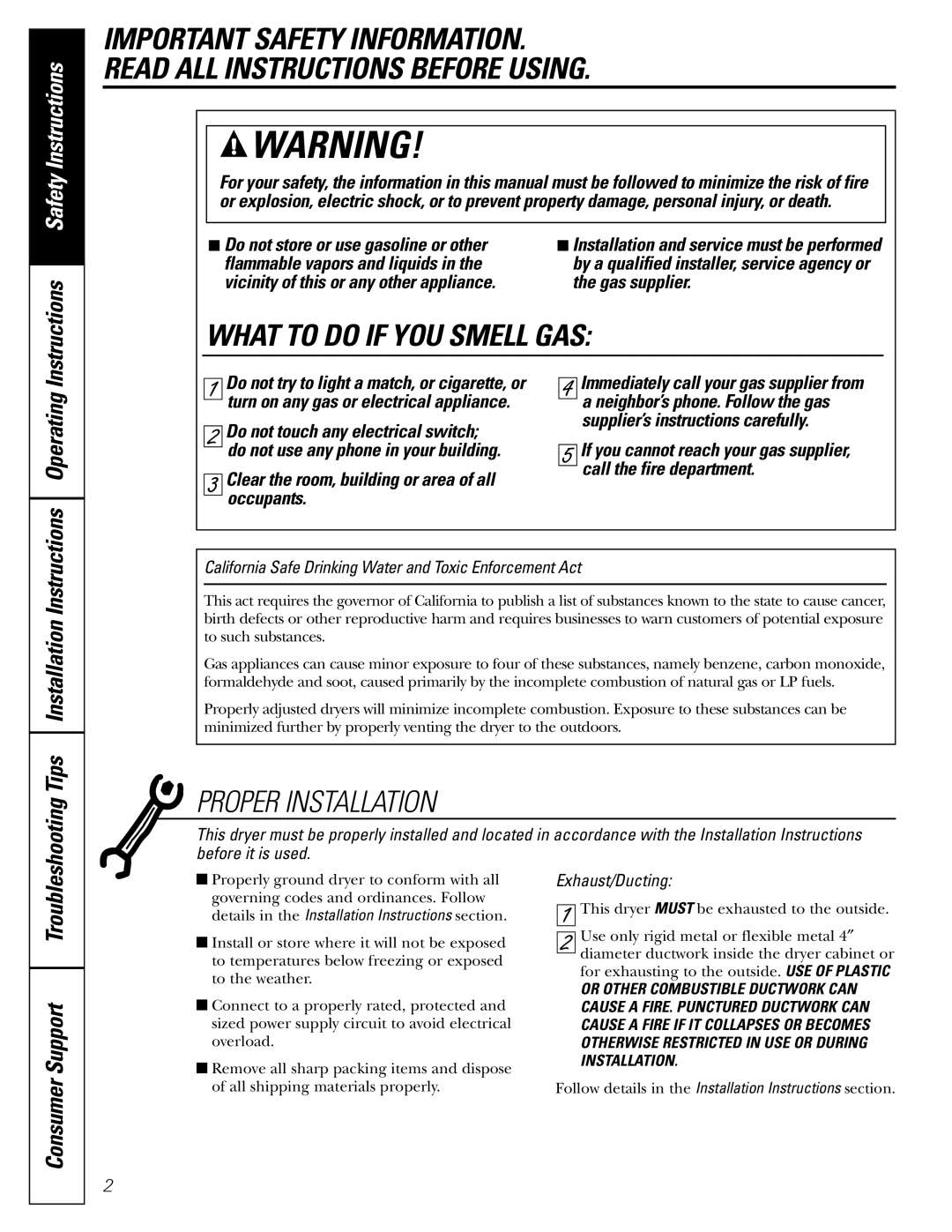 Hotpoint NLL113 operating instructions Consumer Support, Operating 