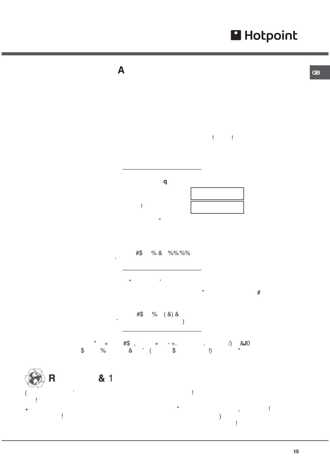 Hotpoint OS89CHP, OS89IX, OS89CIX, OS89HP operating instructions After Sales Service 