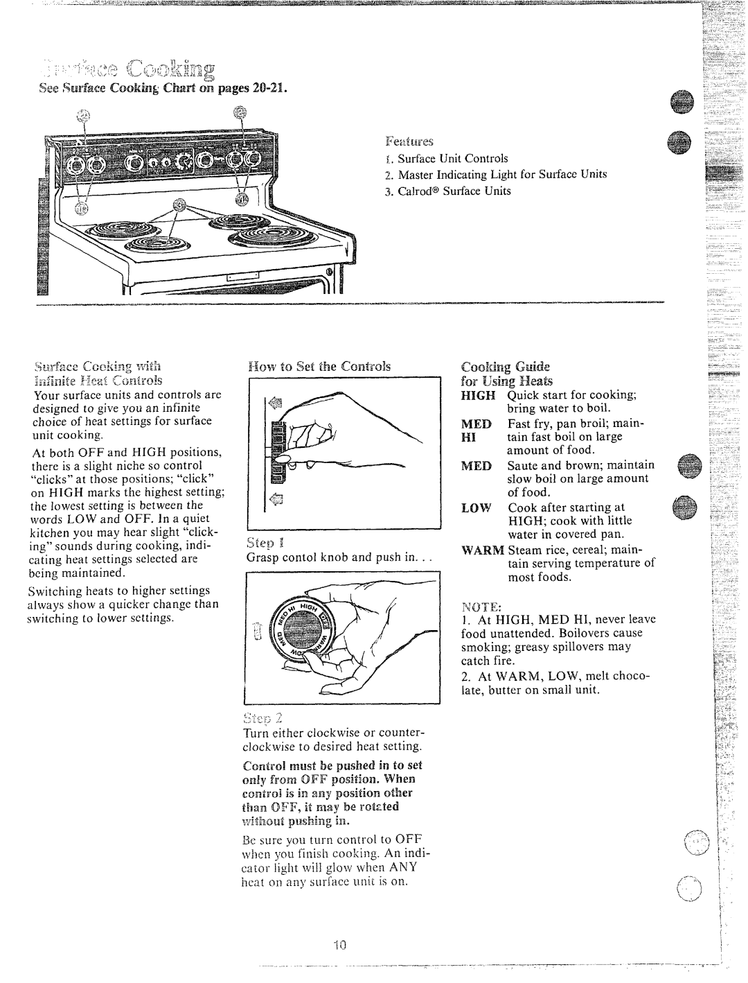 Hotpoint RA513, RS42, RS46, RS47, RB532 manual Axmh-ig G Mb’sing E&at, N U, Chs, Cm’md isinany positionother Than OFT’, it R 