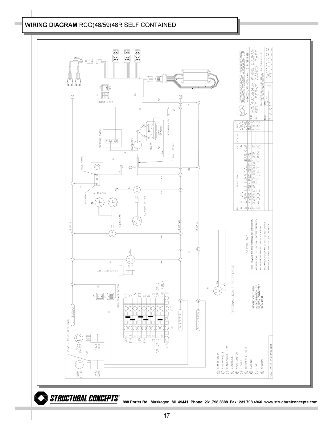 Hotpoint RCG5948R, RCG4848R, RCG7748R manual Wiring Diagram RCG48/5948R Self Contained 