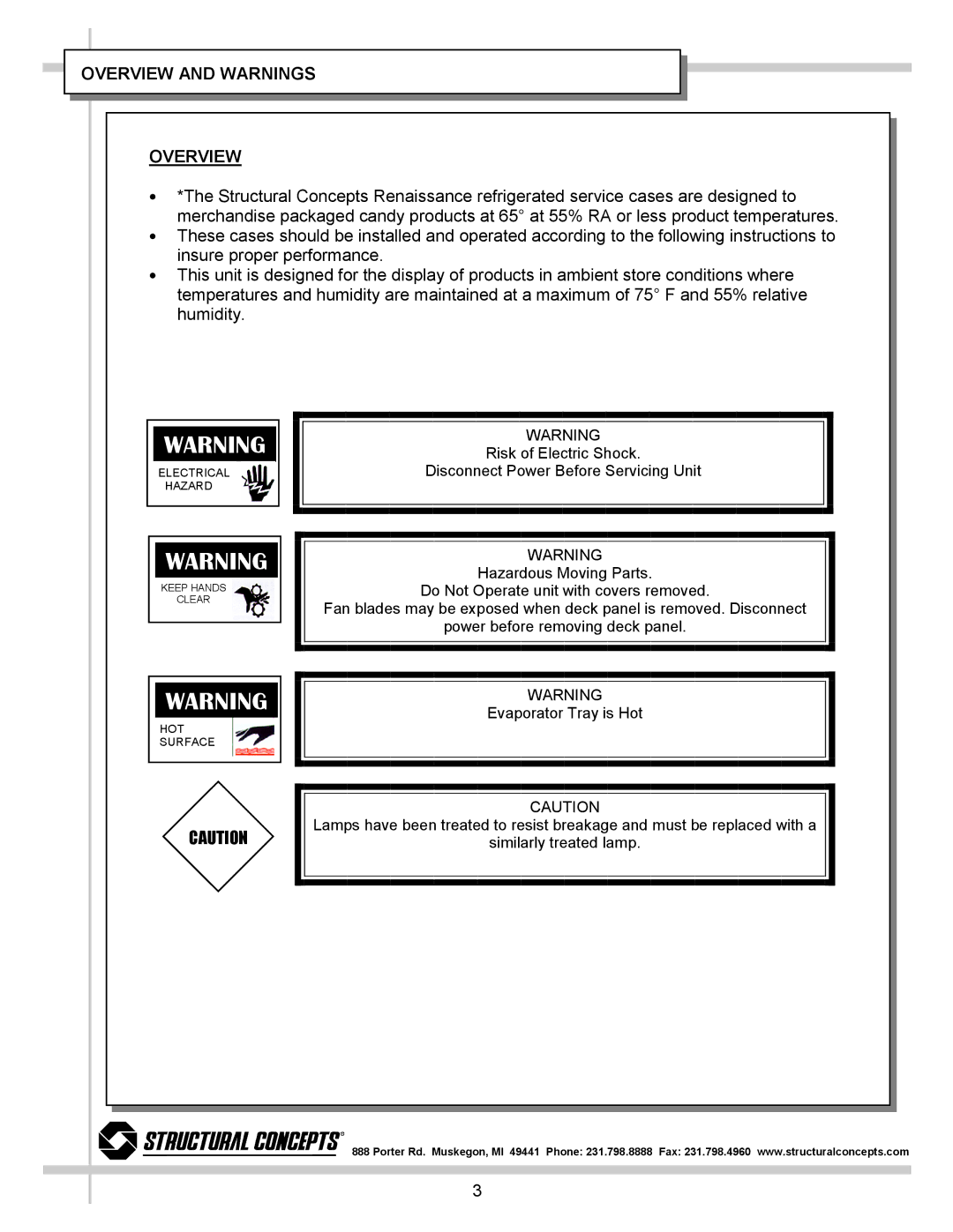 Hotpoint RCG4848R, RCG7748R, RCG5948R manual Risk of Electric Shock 