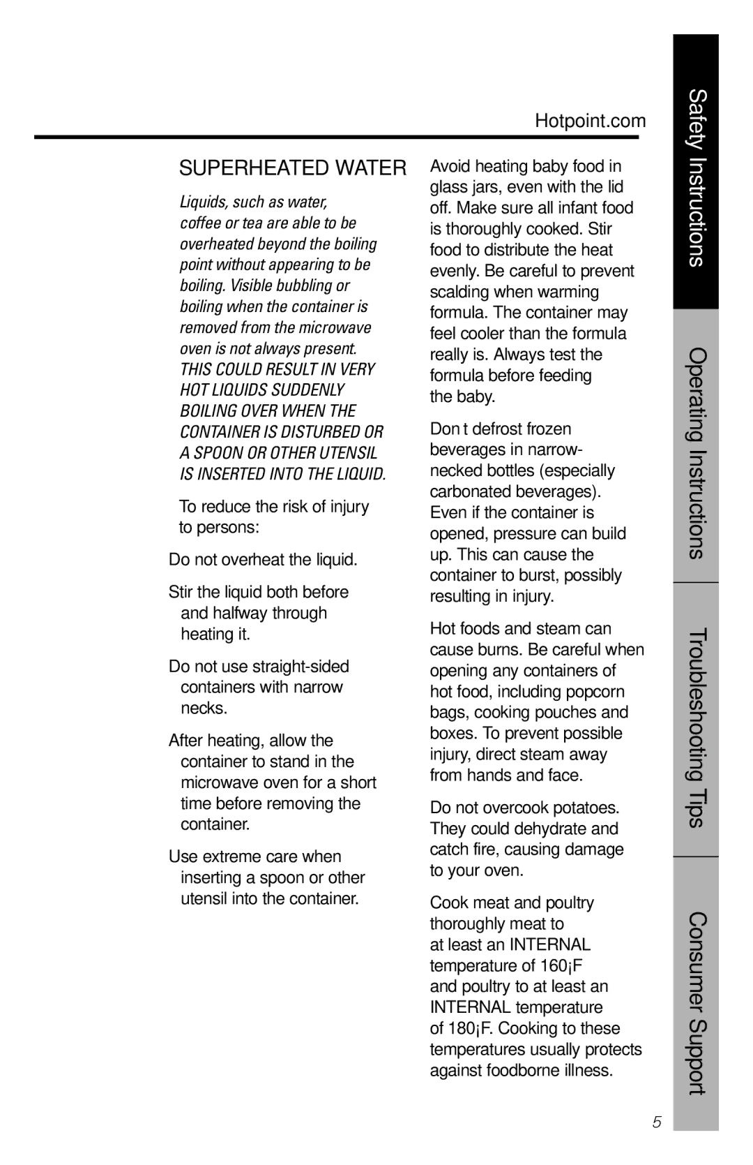 Hotpoint rem25 owner manual Instructions 