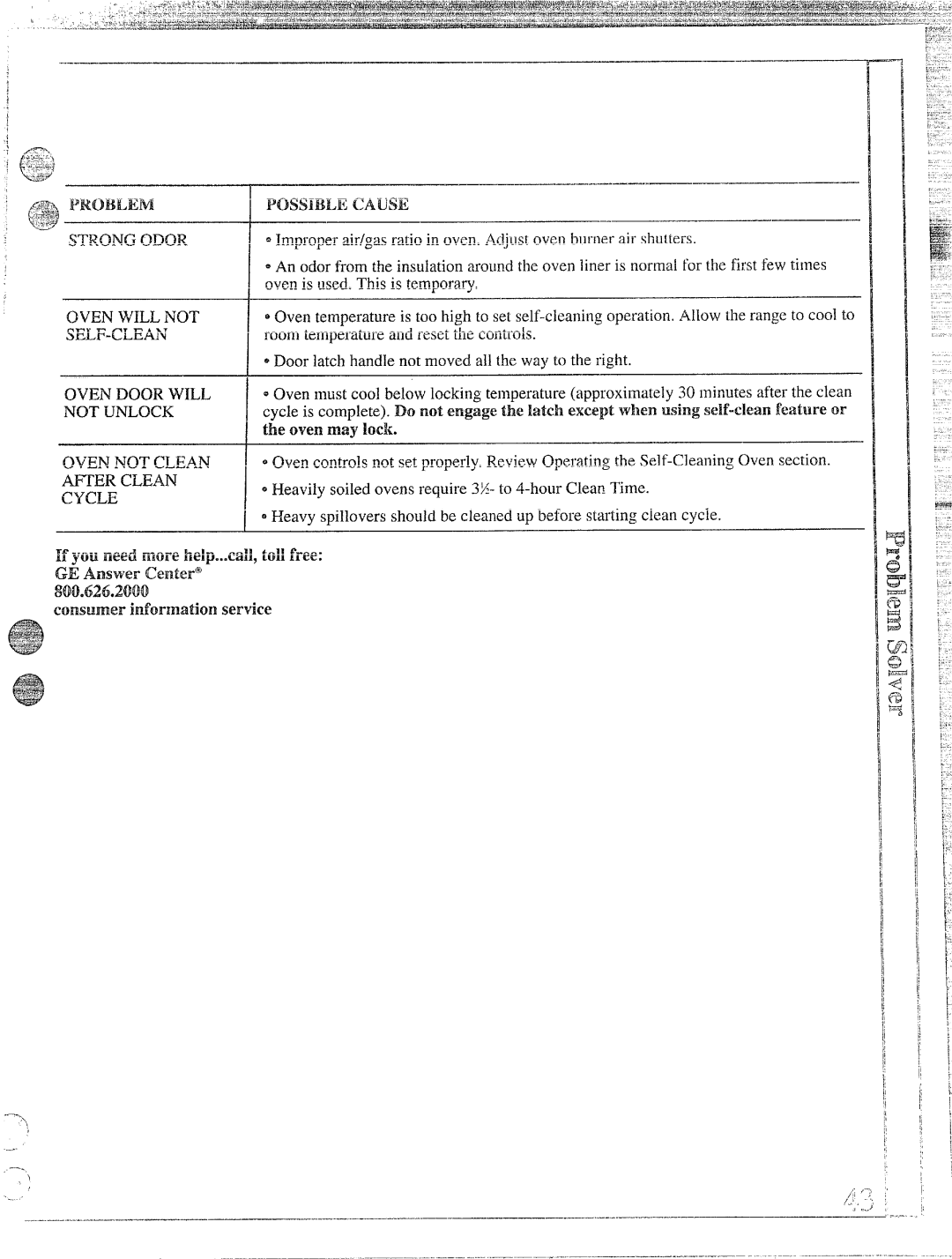 Hotpoint RGB744GER, RGB745GER installation instructions 800.626.2000, Oven may lock 