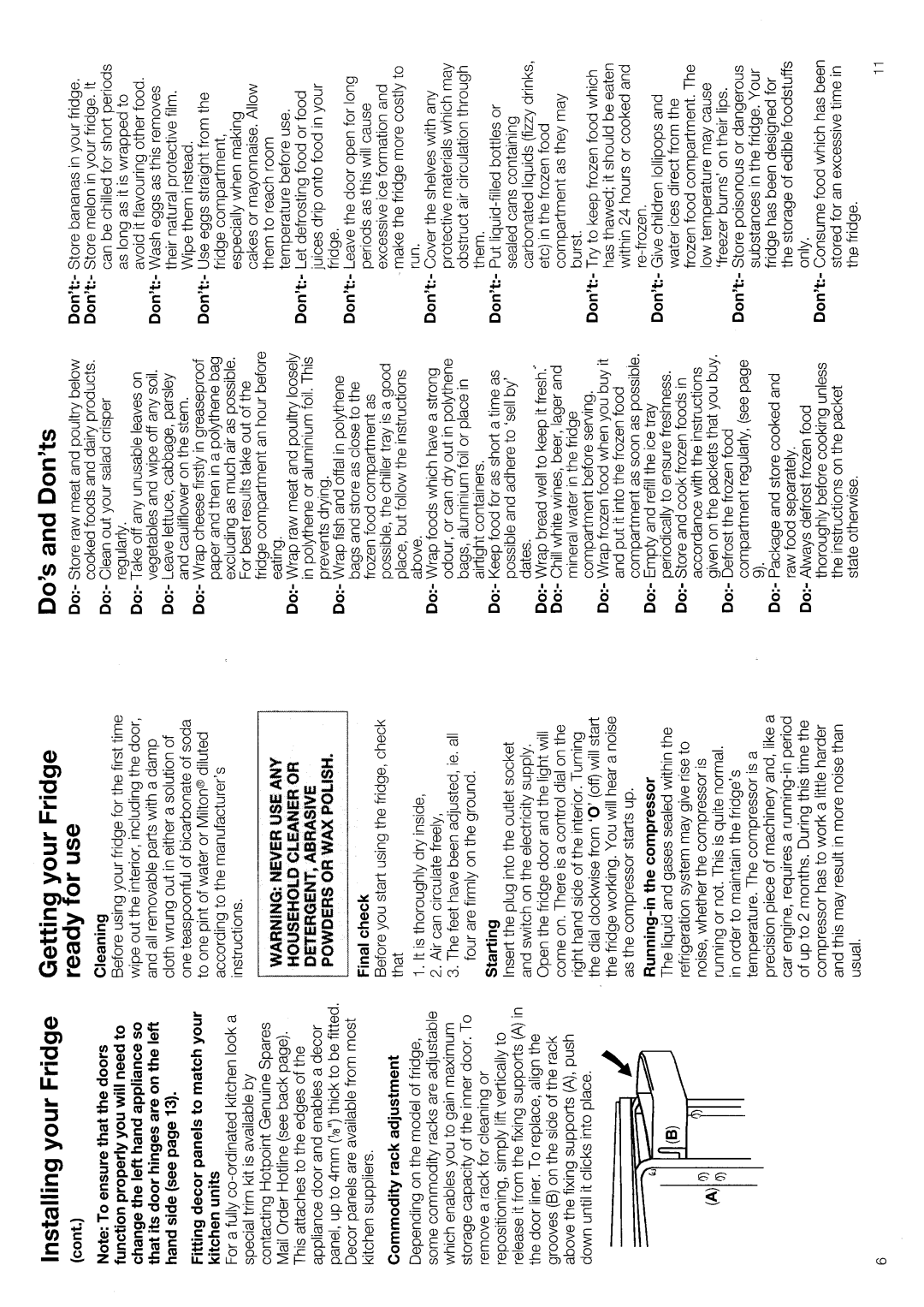 Hotpoint RS13 manual 