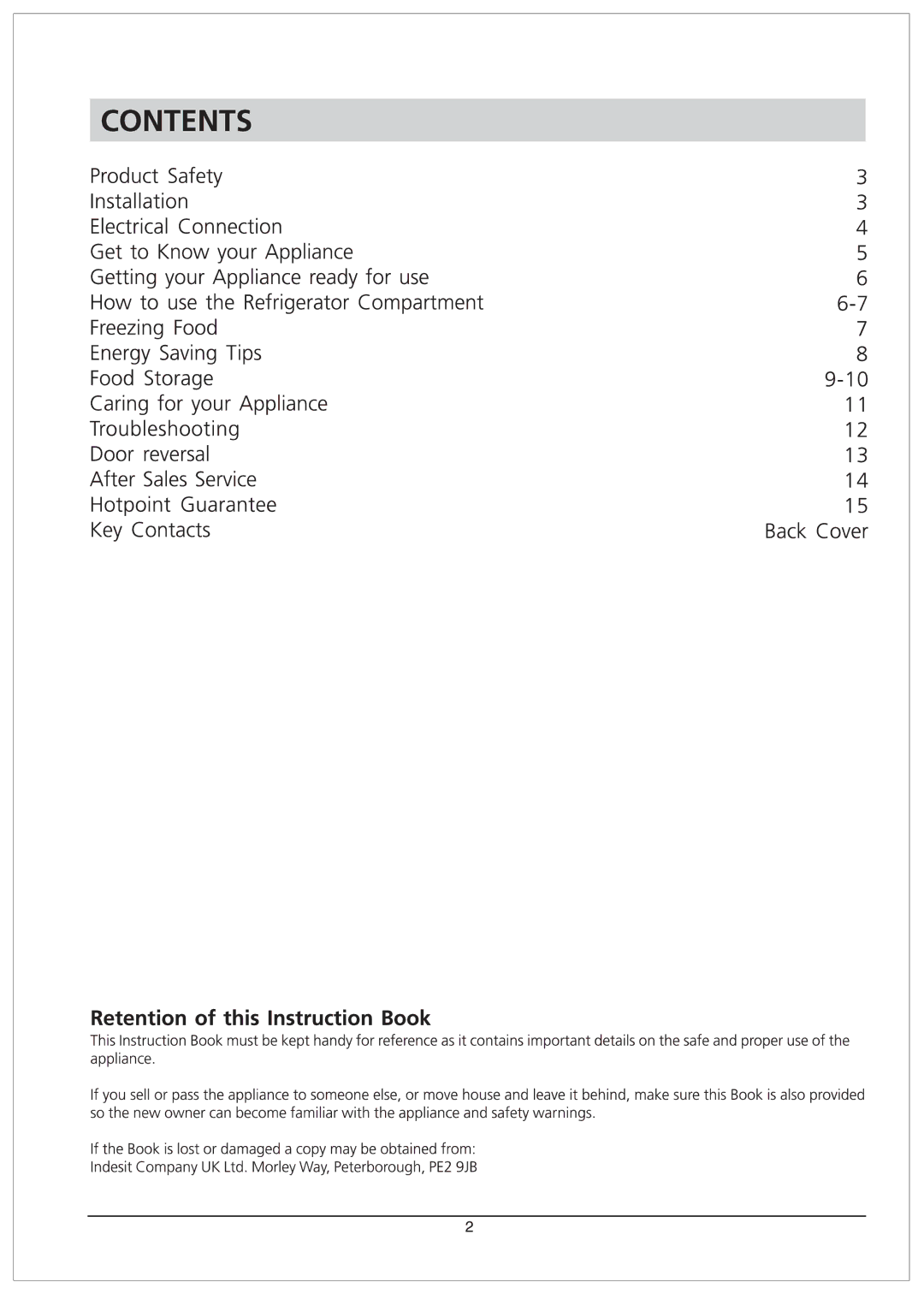 Hotpoint RSAV21T manual 