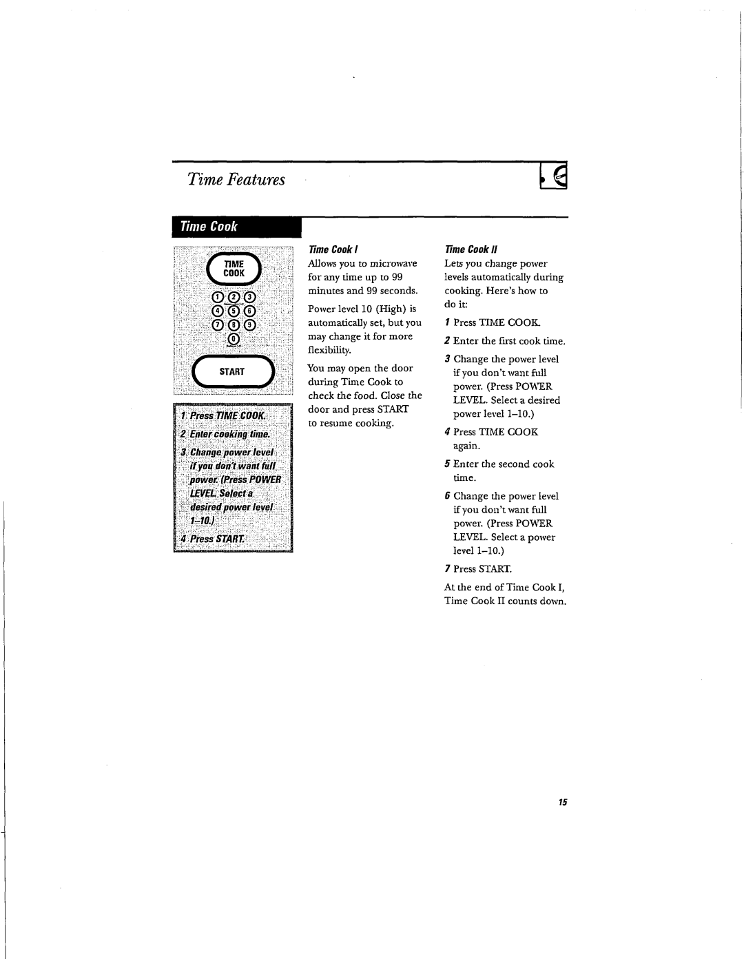 Hotpoint RVM1625 owner manual Time Cook fl 