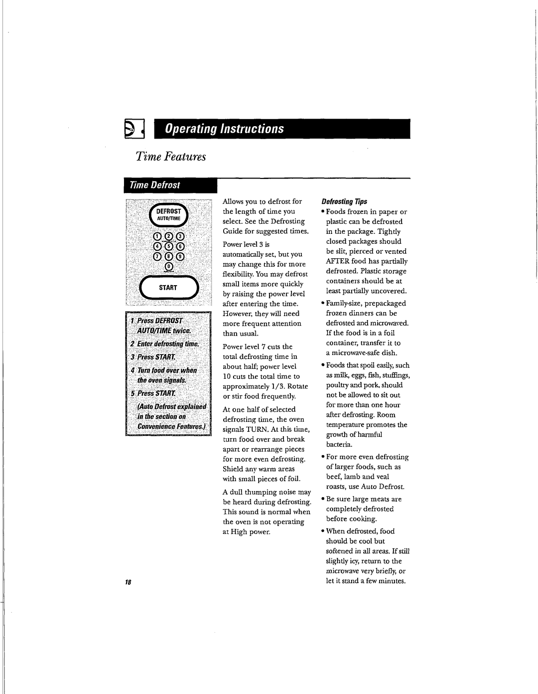 Hotpoint RVM1625 owner manual Defrosting 77ps 