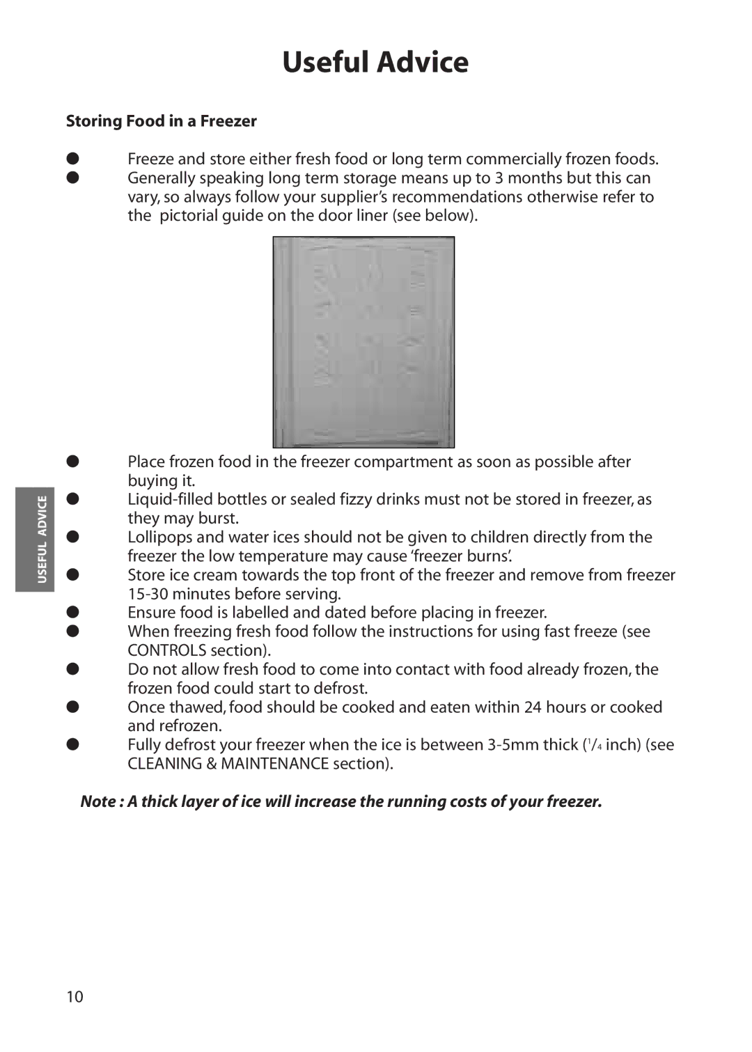 Hotpoint RZA30 manual Storing Food in a Freezer 