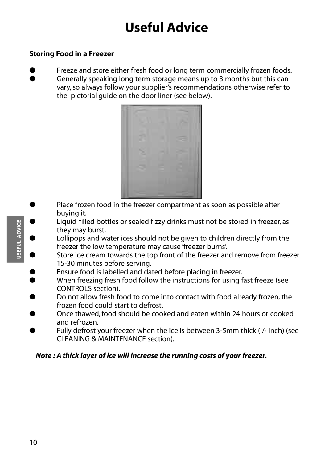 Hotpoint RZM36, RZA36, RZA34, RZM34 manual Storing Food in a Freezer 