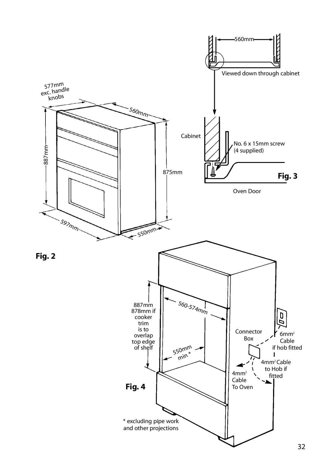 Hotpoint S130E manual 597mm 