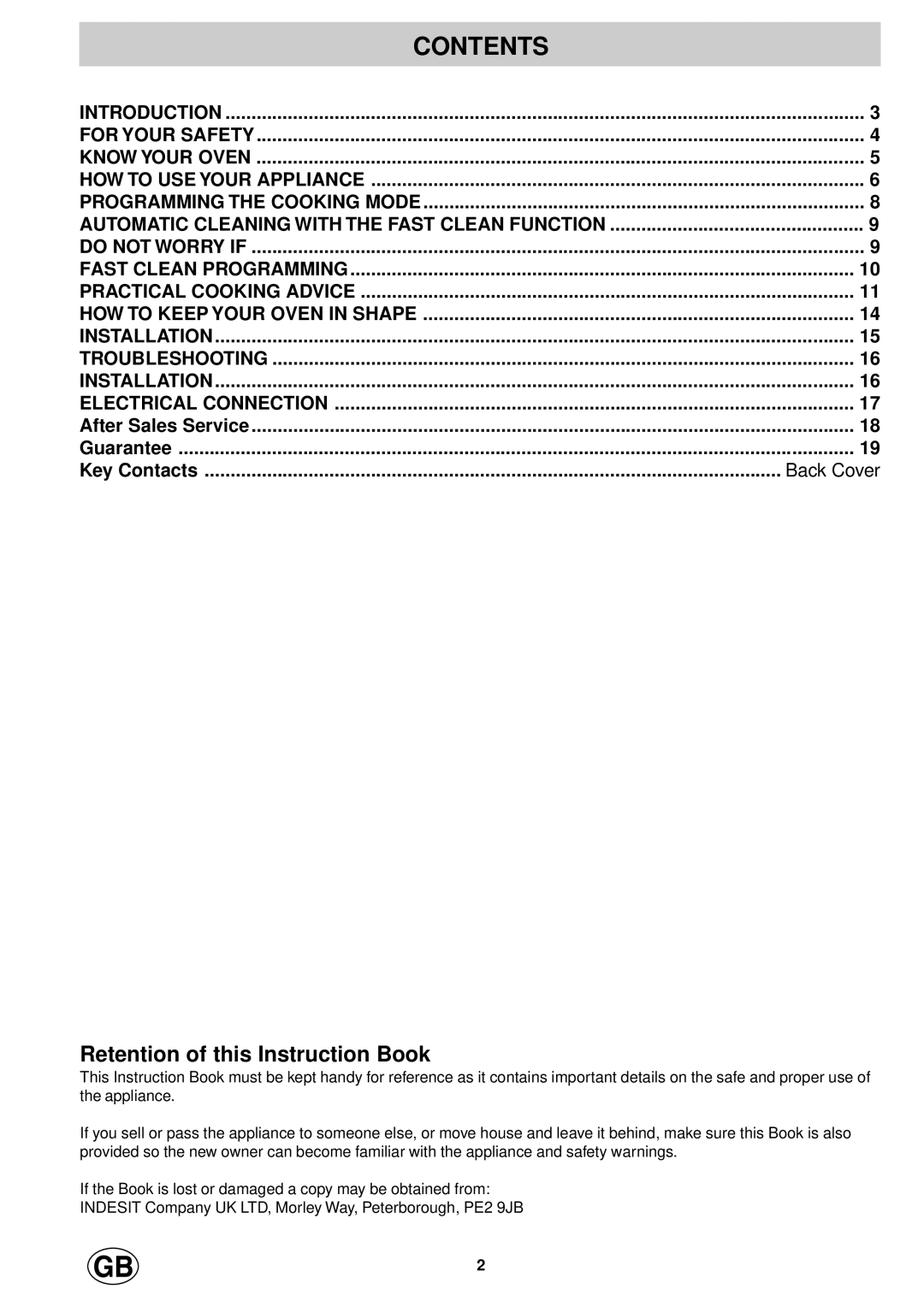 Hotpoint SD97PEH, SD97PEI manual Contents 