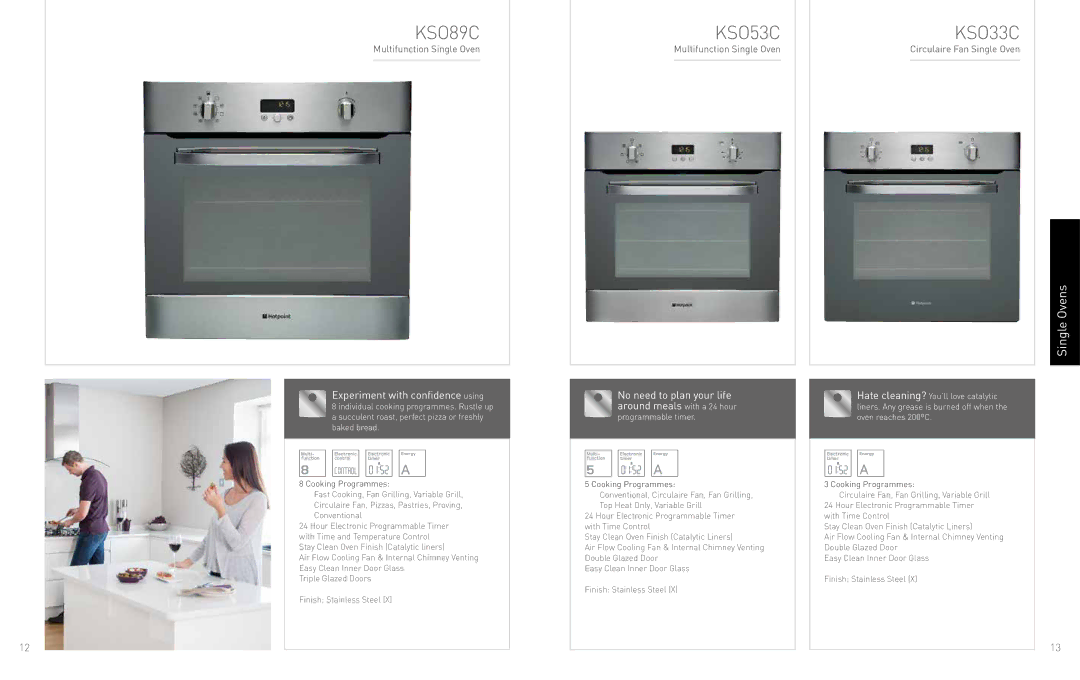 Hotpoint 18M/07.12/A/P962, Studio Collection manual KSO89C, KSO53C, KSO33C, Experiment with confidence using 