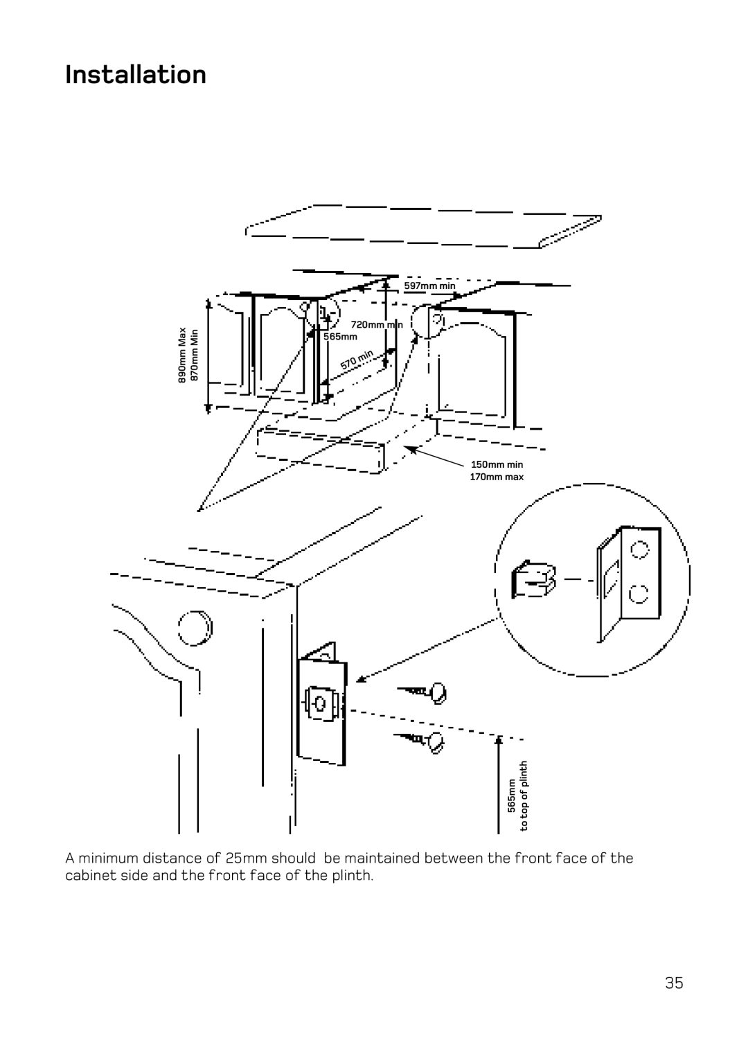 Hotpoint UE47, UQ47 manual Top 