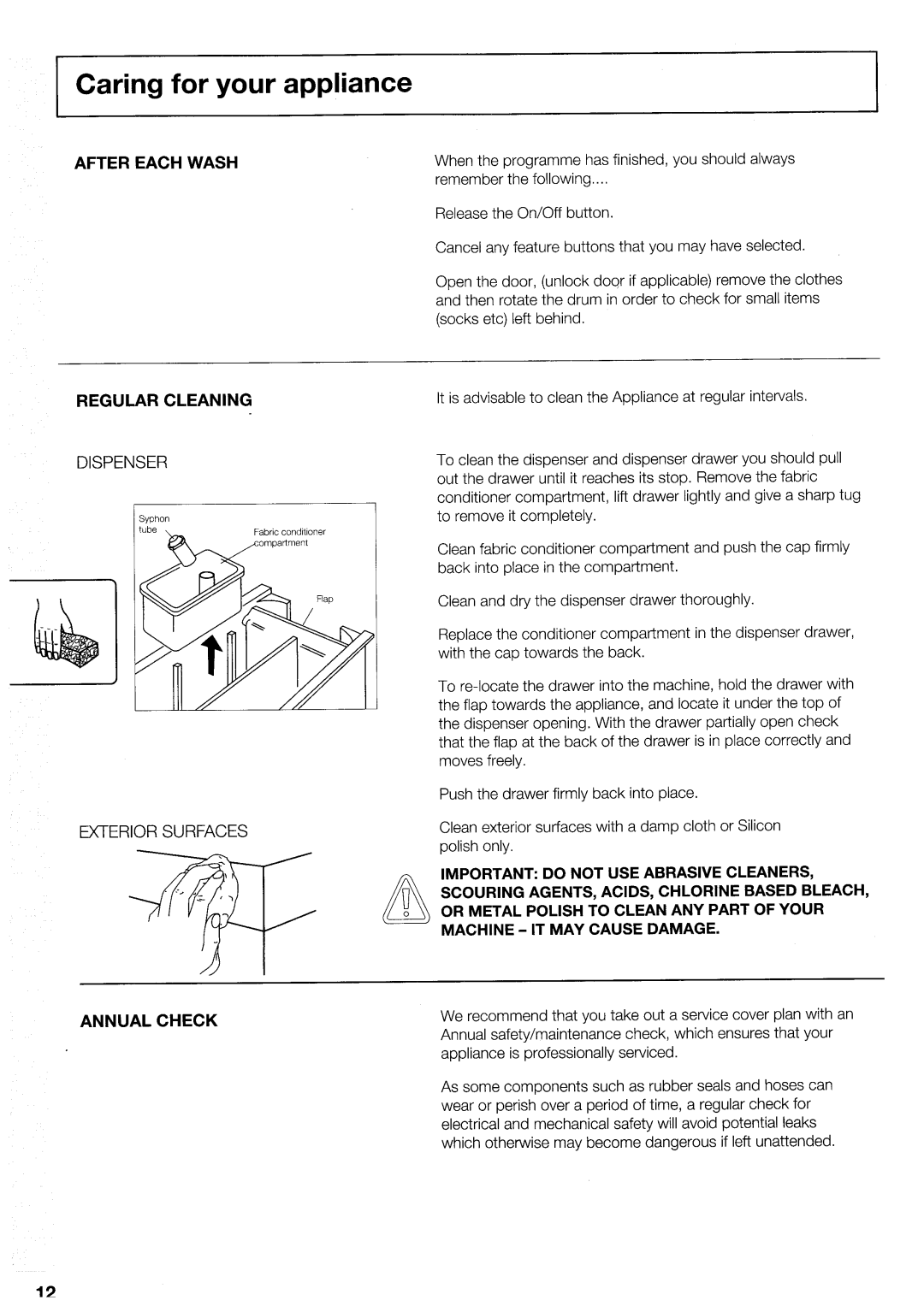 Hotpoint WD21 manual 