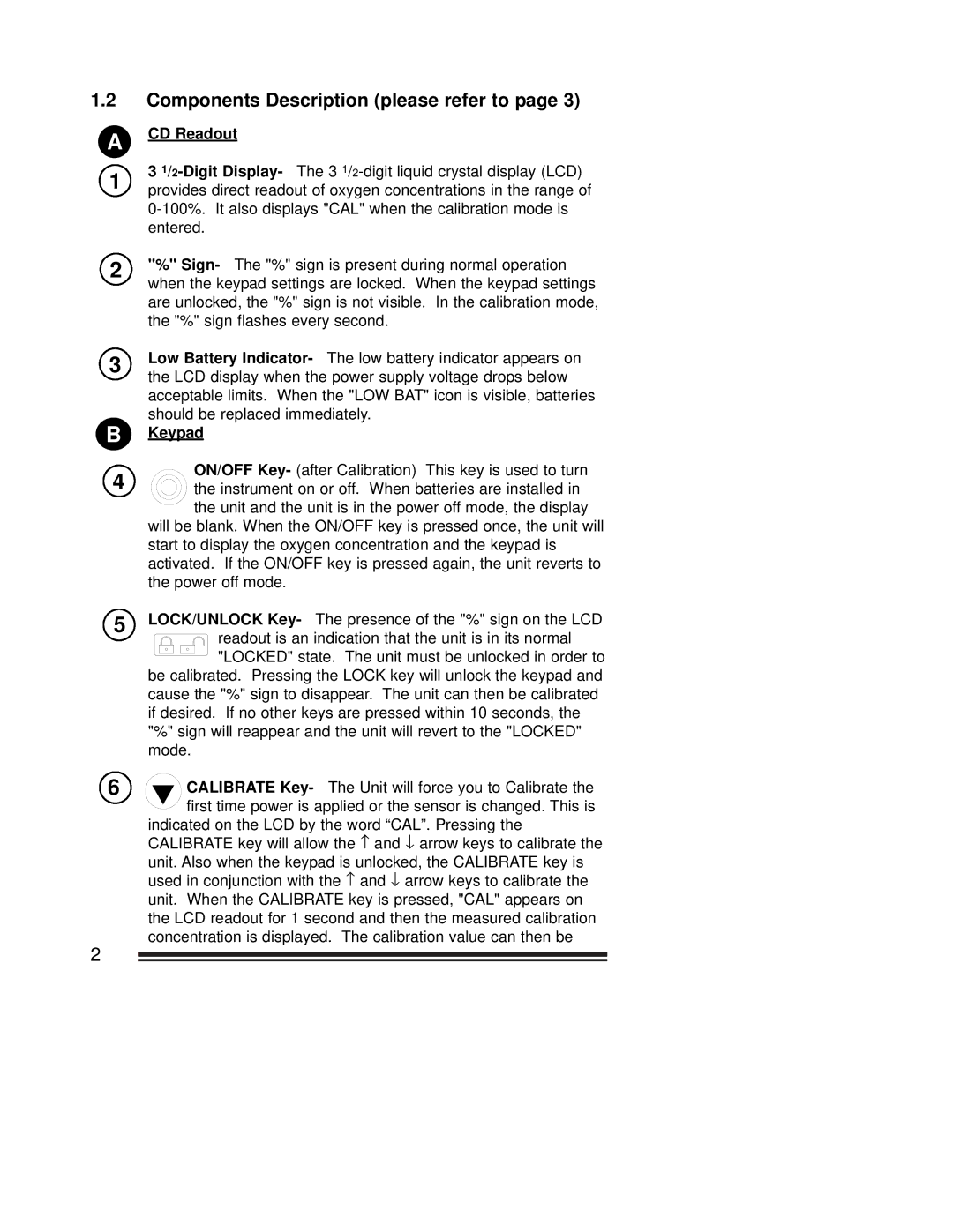 Hoya OM-25A manual Components Description please refer to, CD Readout 