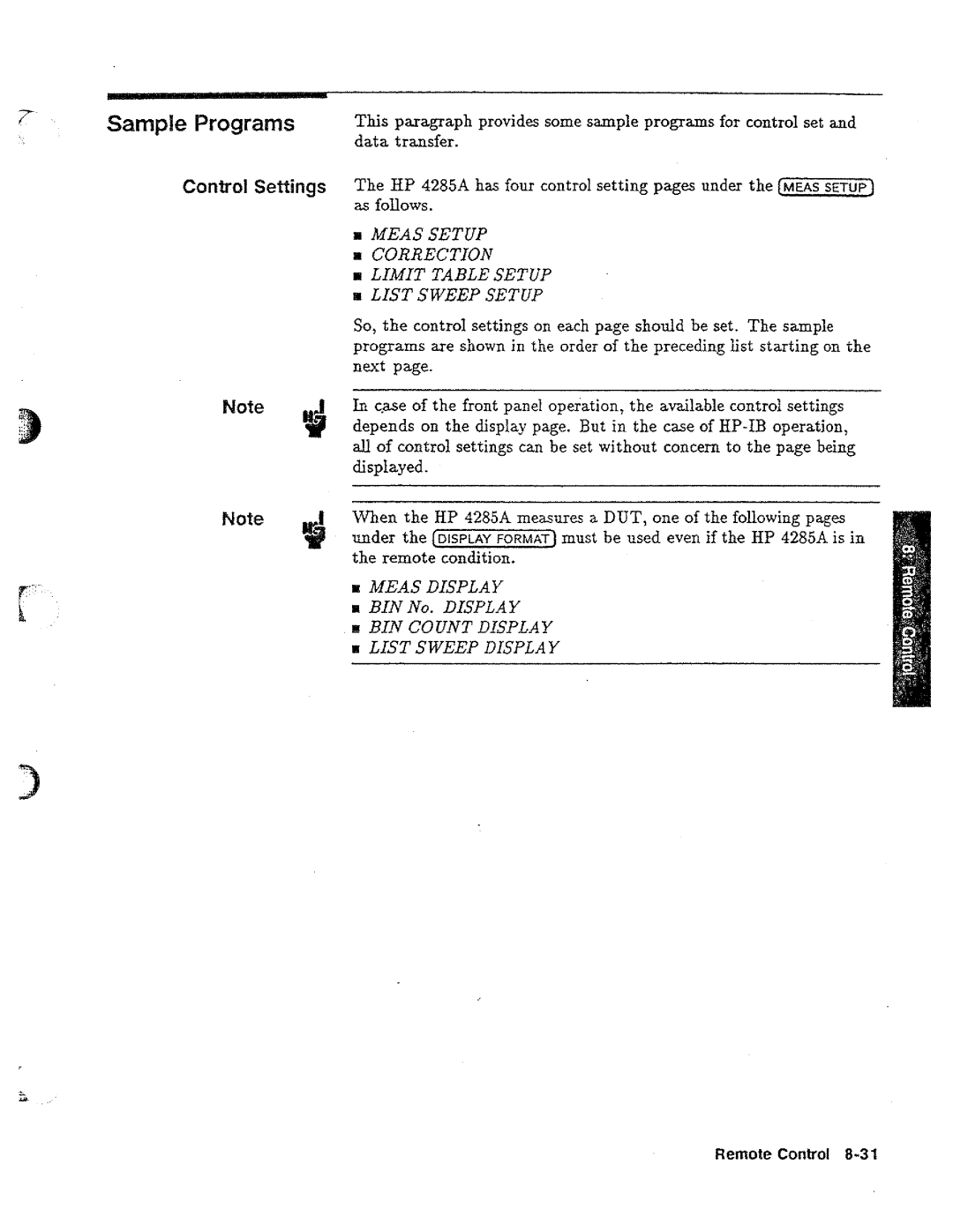 HP 04285-90010 manual 