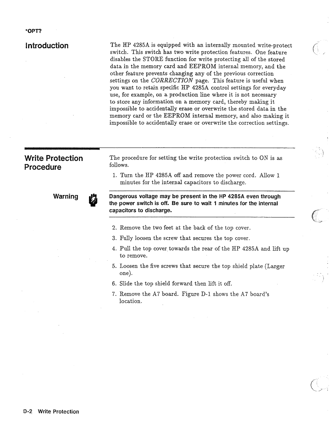 HP 04285-90010 manual 