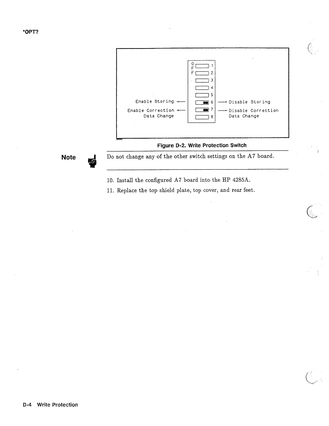 HP 04285-90010 manual 