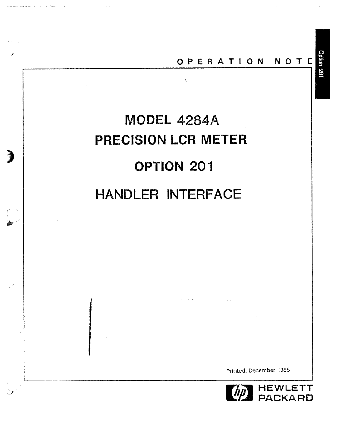 HP 04285-90010 manual 