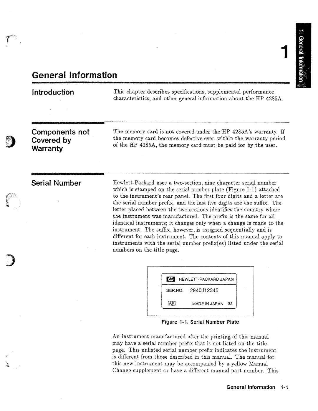 HP 04285-90010 manual 