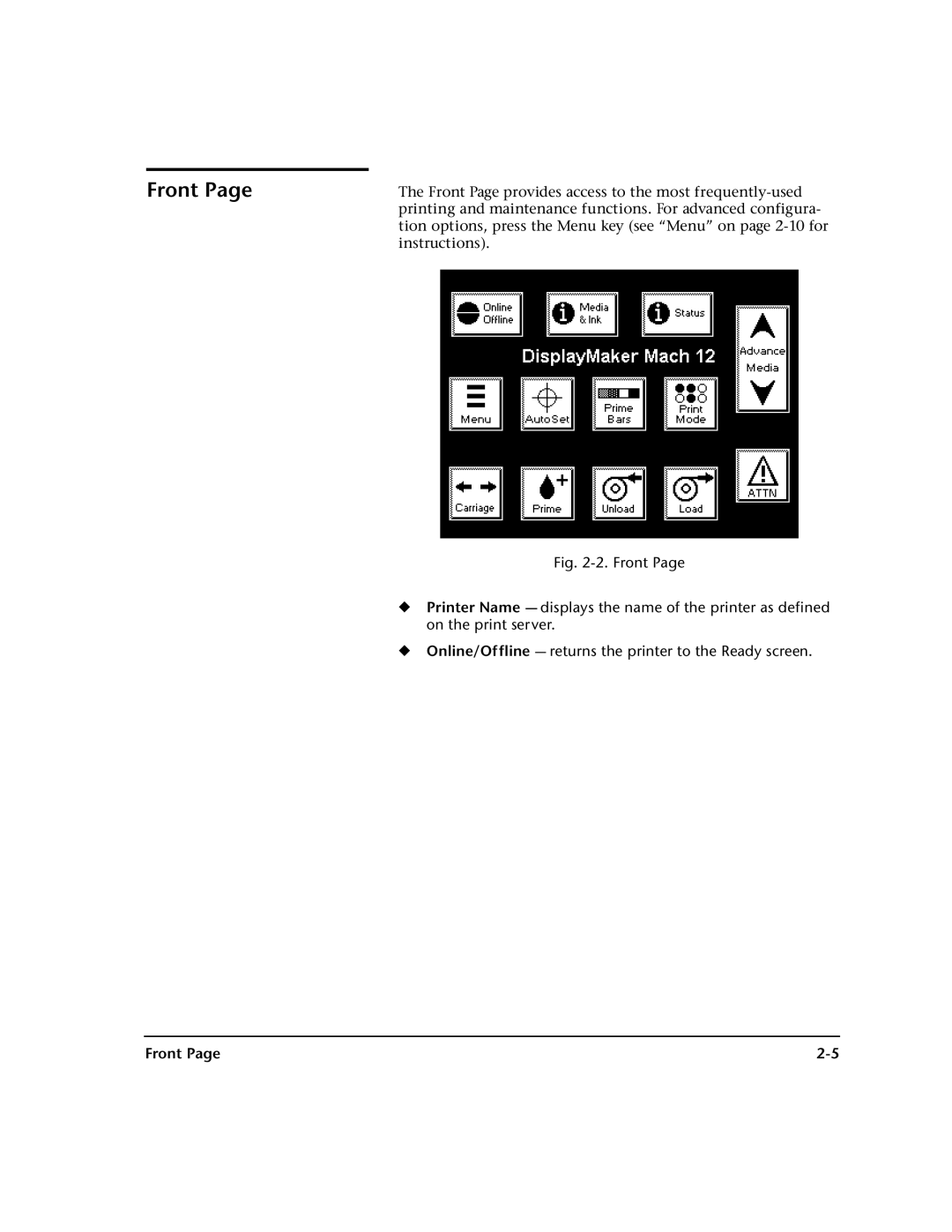 HP 0706124 REV B manual Front 