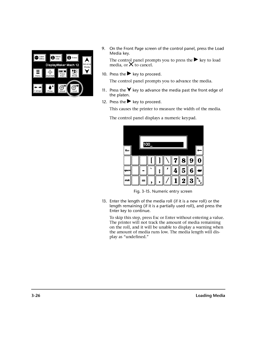 HP 0706124 REV B manual Press the key to proceed 