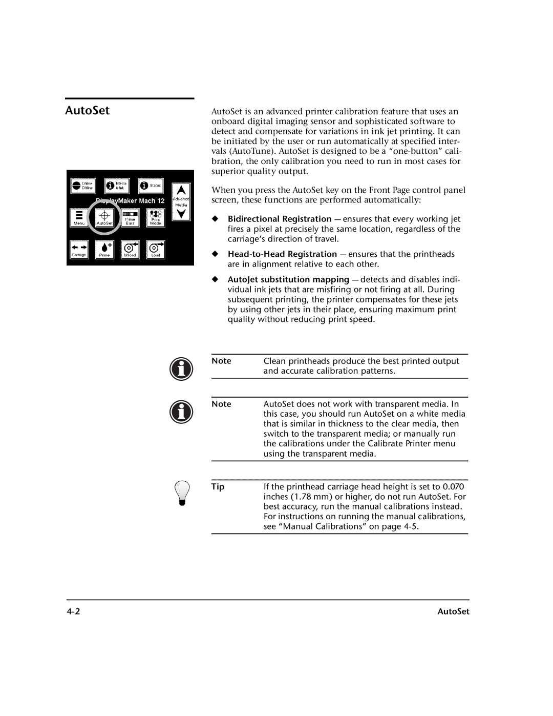 HP 0706124 REV B manual AutoSet 