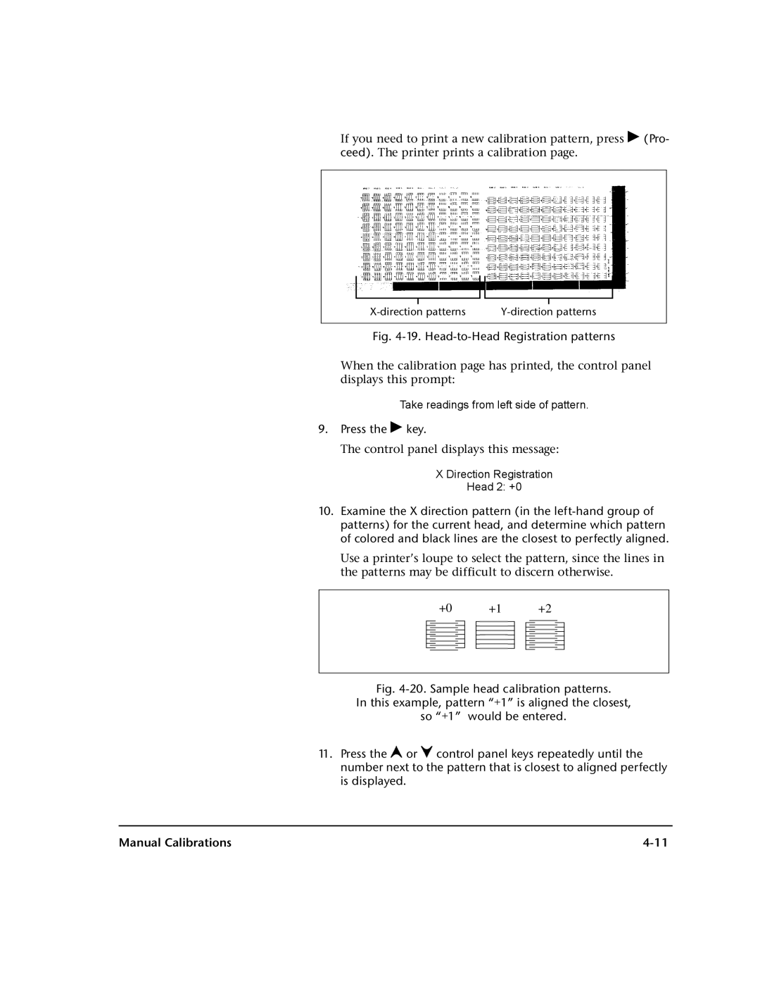 HP 0706124 REV B manual Head-to-Head Registration patterns 