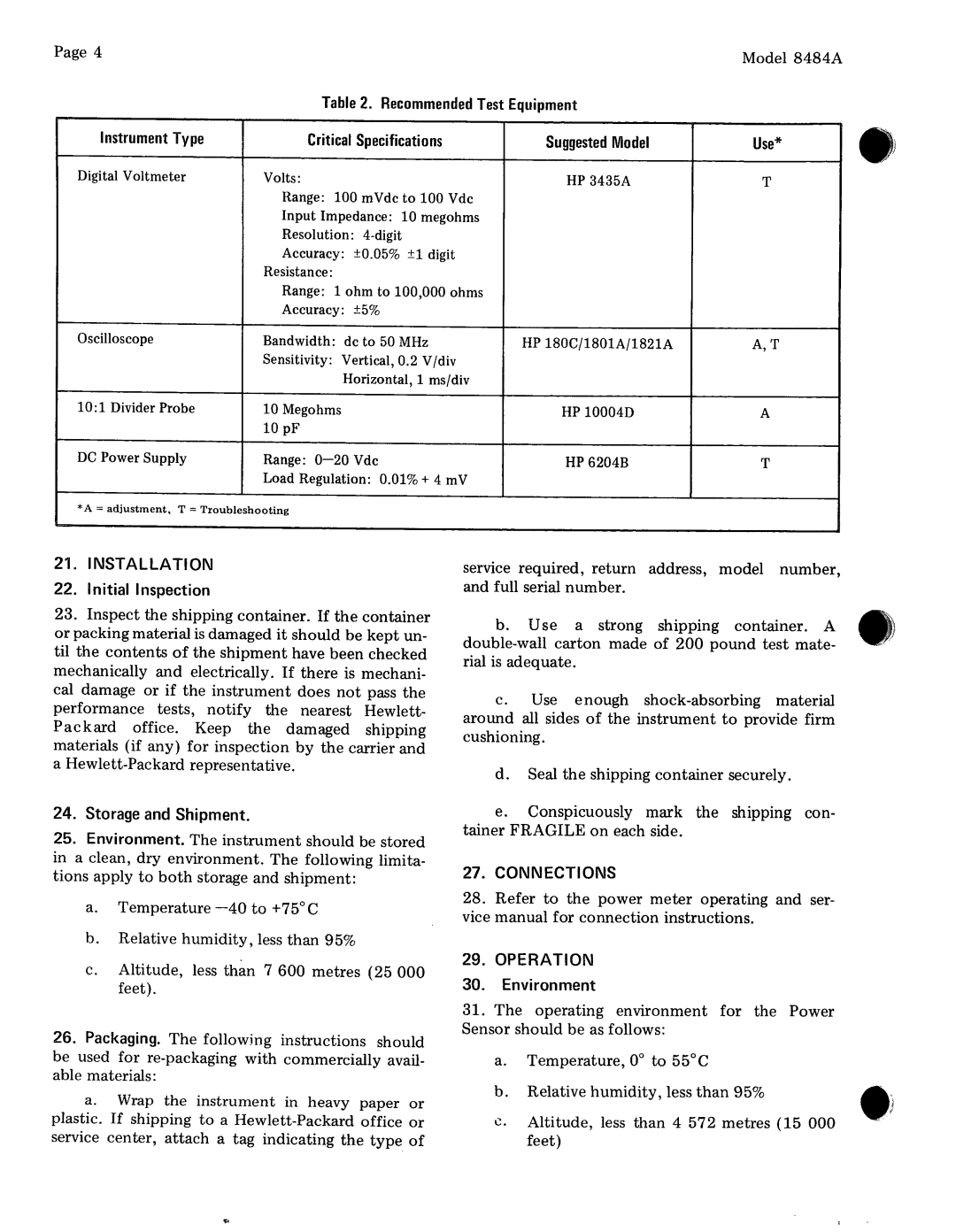 HP 08484-90019 manual 